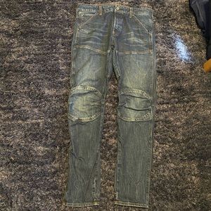 Slim fit jeans dark blue G-star Raw jeans.